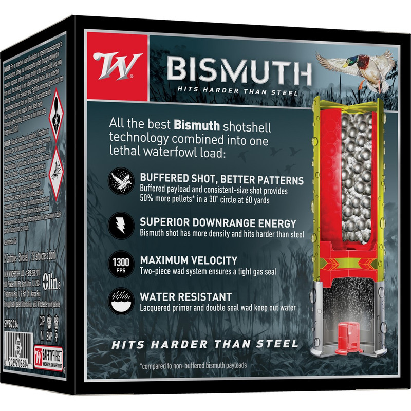 Winchester Bismuth 20 Gauge 3" 1 Oz Box 25 Rd in Shot Size 4 Ammo Size